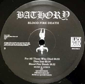 LP Bathory: Blood Fire Death 5148