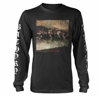 Merch Bathory: Tričko S Dlouhým Rukávem Blood Fire Death XL