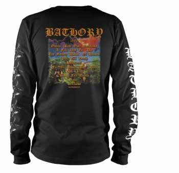 Merch Bathory: Tričko S Dlouhým Rukávem Blood Fire Death L