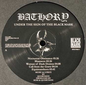 LP Bathory: Under The Sign Of The Black Mark 37969