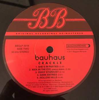 2LP Bauhaus: Best Of Bauhaus | Crackle 