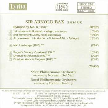 CD Arnold Bax: Symphony No. 6 / Irish Landscape / Overture To Adventure / Rogue's Comedy Overture / Overture: Work in Progress 379375