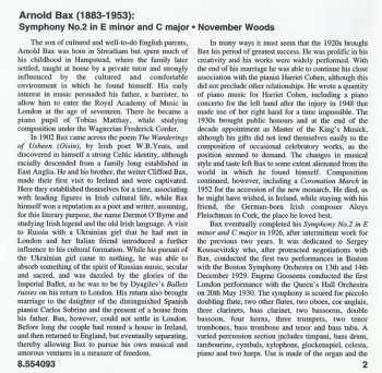 CD Arnold Bax: Symphony No. 2 / November Woods 467736