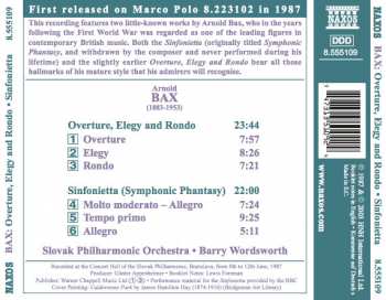 CD Arnold Bax: Sinfonietta • Overture, Elegy And Rondo 398080