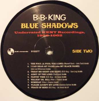 LP B.B. King: Blue Shadows - Underrated Kent Recordings 1958-1962 LTD 73665