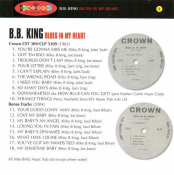 CD B.B. King: Blues In My Heart 270262