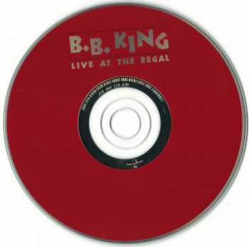 CD B.B. King: Live At The Regal 20862
