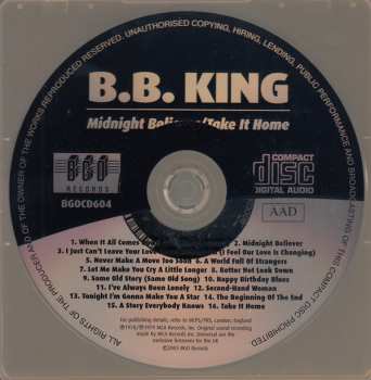 CD B.B. King: Midnight Believer / Take It Home 108930