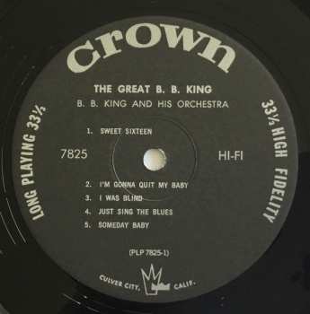 LP B.B. King Orchestra: The Great B. B. King LTD 401007