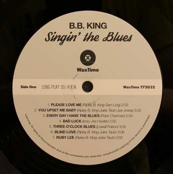 LP B.B. King: Singin' The Blues LTD 146465