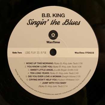LP B.B. King: Singin' The Blues LTD 146465