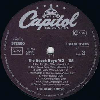 2LP The Beach Boys: 1962-1965