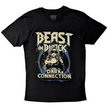 Merch Beast In Black: Beast In Black Unisex T-shirt: Dark Connection Girl (back Print) (medium) M