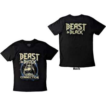 Merch Beast In Black: Beast In Black Unisex T-shirt: Dark Connection Girl (back Print) (medium) M