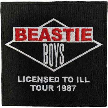 Merch Beastie Boys: Standard Woven Patch Licensed To Ill Tour 1987