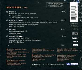 CD Beat Furrer: Stimmen / Face De La Chaleur / Quartett / Dort Ist Das Meer 229998