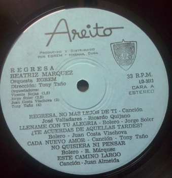 LP Beatriz Márquez: Regresa (KUBA) 109746