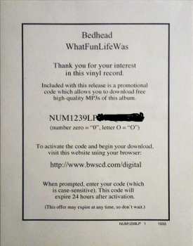 LP Bedhead: WhatFunLifeWas