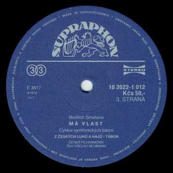 2LP The Czech Philharmonic Orchestra: Má Vlast
