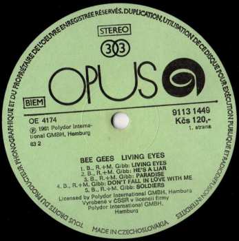 LP Bee Gees: Living Eyes 42261