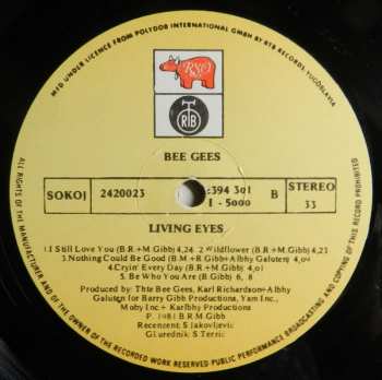 LP Bee Gees: Living Eyes 543165