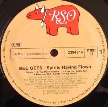 LP Bee Gees: Spirits Having Flown