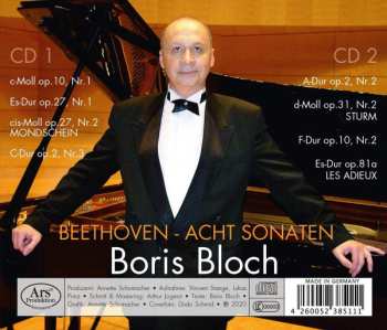2CD Ludwig van Beethoven: Acht Sonaten 444617