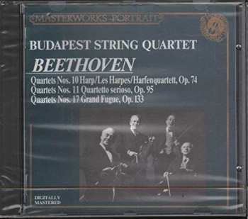 Album Ludwig van Beethoven: Quartets Nos. 10 Harp / Les Harpes / Harfenquartett, Op. 74 - Quartets Nos. 11 Quartetto Serioso, Op. 95 - Quartets Nos. 17 Grand Fugue, Op. 133