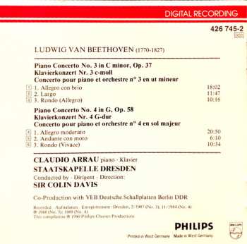 CD Ludwig van Beethoven: Klavierkonzerte Nr. 3 & 4 431577