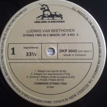 LP Ludwig van Beethoven: String Trios (Volume 1) 430378