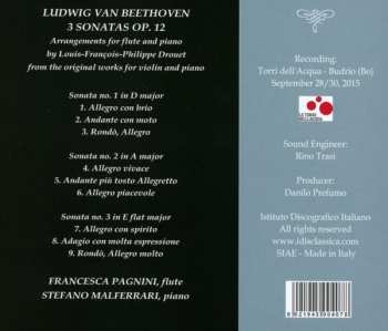 CD Ludwig van Beethoven: 3 Sonatas For Flute & Piano Op. 12