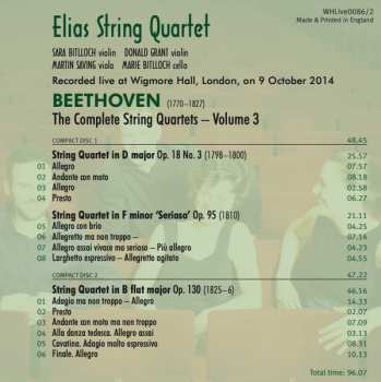 2CD Ludwig van Beethoven: The Complete String Quartets - 3 536058