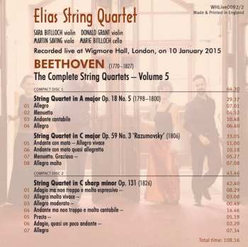 2CD Ludwig van Beethoven: The Complete String Quartets - 5