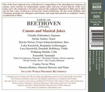 CD Ludwig van Beethoven: Canons And Musical Jones 428697