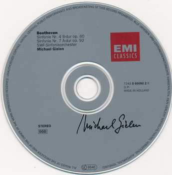 CD Ludwig van Beethoven: Symphonien Nr. 4 & 7 424203