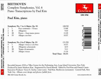 CD Ludwig van Beethoven: Complete Symphonies , Vol. 6: Symphony No. 7, Symphony No. 8 497401