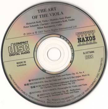 CD Ludwig van Beethoven: The Art Of The Viola 439936