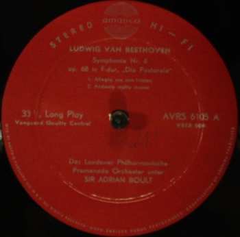 LP Ludwig van Beethoven: Symphonie Nr.6 In F-Dur, Op. 68 487028
