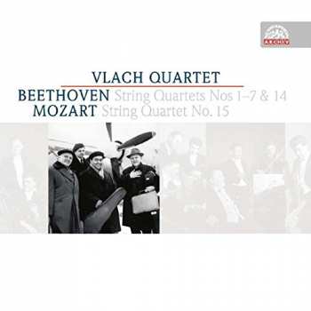 4CD Vlach Quartet: Beethoven: String Quartets Nos. 1-7 & 14; Mozart: String Quartet No. 15 3882