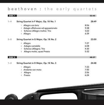 3CD Ludwig van Beethoven: The Early Quartets Vol 1