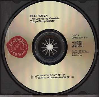 3CD Ludwig van Beethoven: The Late String Quartets