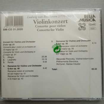 CD Ludwig van Beethoven: Violinkonzert