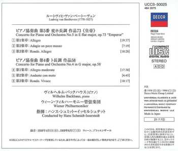 CD Ludwig van Beethoven: Piano Concerto No.5 "Emperor" / Piano Concerto No.4