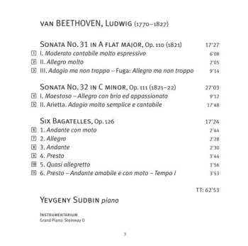 SACD Ludwig van Beethoven: Sonatas Op. 110 & Op. 111 / Bagatelles Op. 126 521923