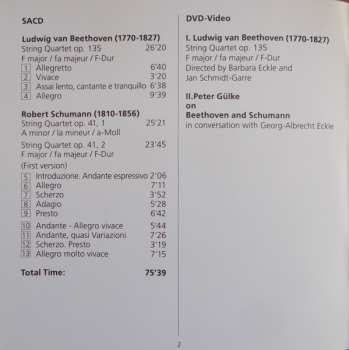 DVD/SACD BeethovenQuartett: String Quartet Op. 135 / String Quartets Op. 41 · 1 & 2 (First Version) 494263