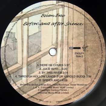 LP Brian Eno: Before And After Science 3915