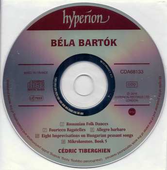 CD Béla Bartók: Bartók: Mikrokosmos 5; Eight Improvisations On Hungarian Peasant Songs  299827