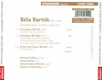 CD Béla Bartók: Chamber Works For Violin, Volume 3 301543