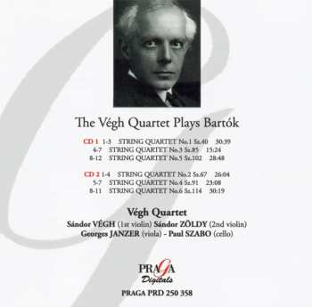 2CD Béla Bartók: Béla Bartók - The String Quartets 254092