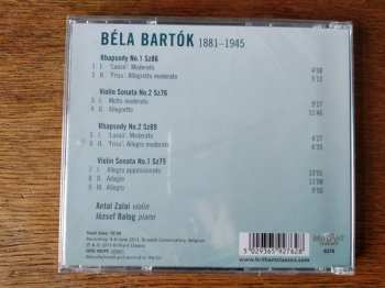 CD Béla Bartók: Complete Works For Violin Volume 3 (Violin Sonatas And Rhapsodies) 377368